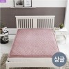 [더조은잠] 마이크로모달 온열DC 탄소섬유매트 싱글 무지핑크