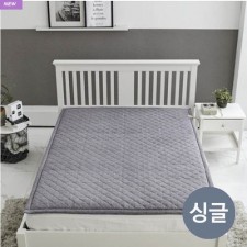 [더조은잠] 마이크로모달 온열DC 탄소섬유매트 싱글 무지그레이