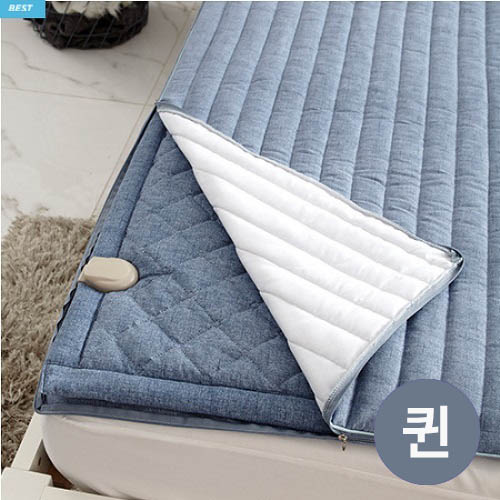 [더조은잠] 마이크로모달 온열DC 탄소매트 전용커버 퀸 블루