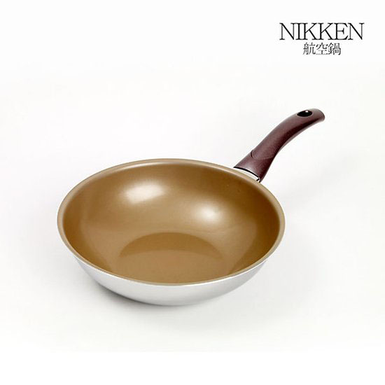 [NIKKEN] 항공 니켄 스핀 프리코팅 웍팬 26cm W/P