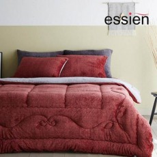 에씨앙 모니카 극세사 이불(SS) 1P + 패드(S) 1P + 베개커버 1P 3종세트 챠콜,와인 택1