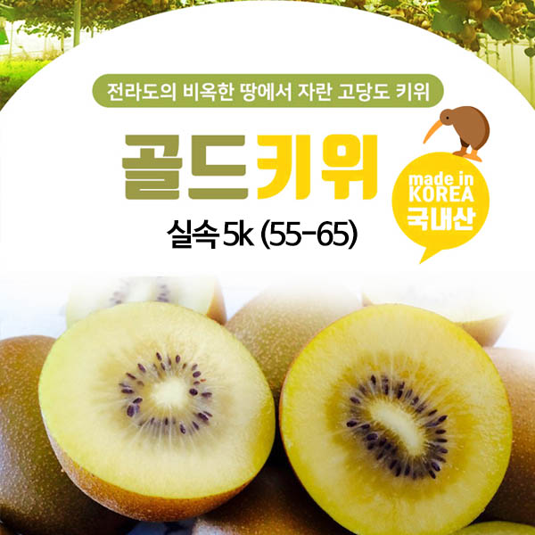 해풍맞은 골드키위 실속 5k (55-65)