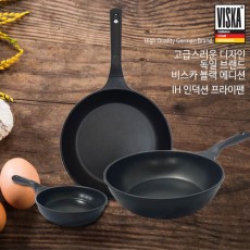 독일 비스카 블랙에디션 IHF-2028W28  프라이팬 3종세트(케이스포함)