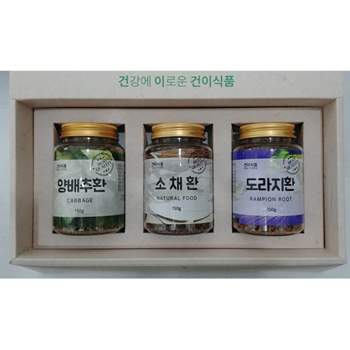 [건이식품]양배추환150g+소채환150g+도라지환150g