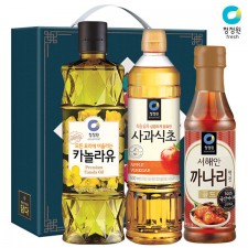 청정원 카놀라유 사과식초 까나리액젓(3종)