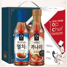 청정원 멸치액젓 까나리액젓 키친타올(3종)
