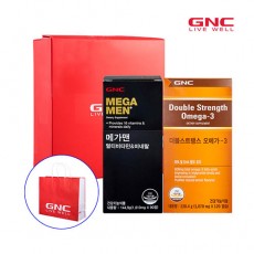 GNC 남성혈행건강(메가맨 90정 90일분 * 더블스트렝스피쉬바디오일 120캡슐 4개월분)