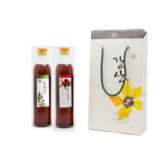 강산농원 복분자500ml+녹차식초500ml