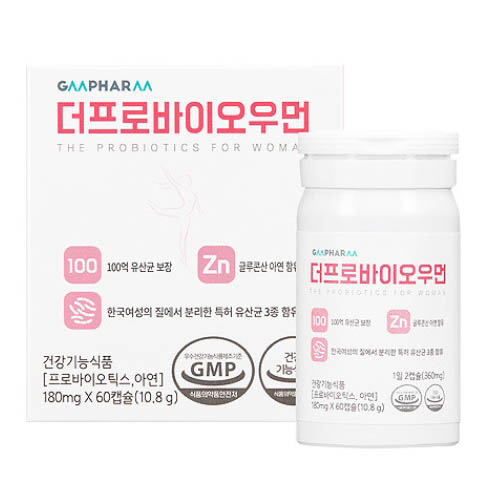 [지엠팜] 더프로바이오우먼 (60캡슐/ 30일분)