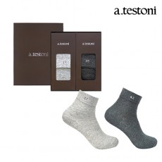 아,테스토니 심플자수 중목 2족 SET 여성양말 HSKTW20011