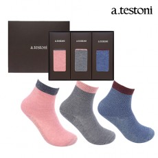 아,테스토니 고무단컬러 포인트 여성양말 3족세트 ISSTW30030
