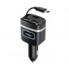 루피 QC3.0 USB2포트 차량용충전기(타입C,자동감김) CGR2006AT