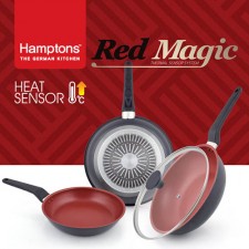 [Hamptons] 독일 햄튼 레드매직 인덕션 후라이팬 4종(24F+28F+28W+28G) HTR-4F8F8W8G