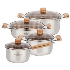 카루치 IH리얼우드 스텐냄비 4종 (18cm편수+20cm양수+26cm전골+26cm곰솥)