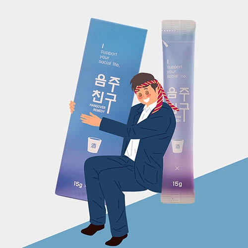 술자리의 필수품 음주친구 15*6포 10박스 선물용