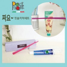 짜요 미세모 칫솔 치약세트 2P*10ea