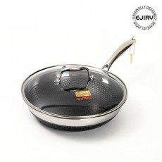 에지리 블랙큐브 통3중 스텐 28cm 양면코팅 웍팬