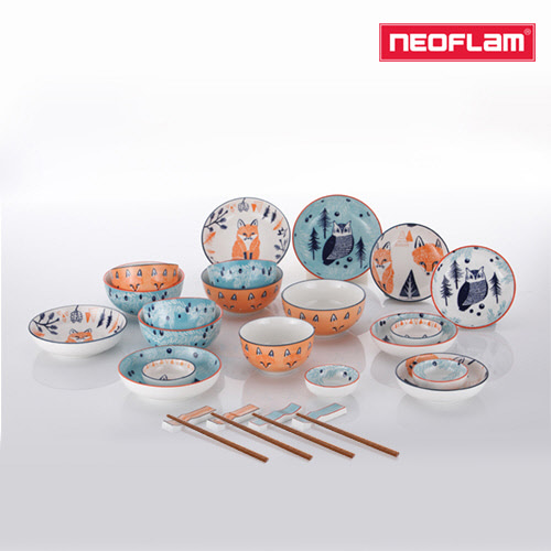 [네오플램] 휘바 4인 도자기 28p 식기세트