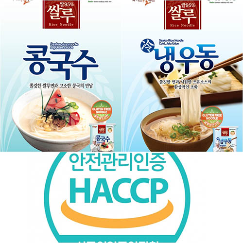 쌀루면 세트상품[콩국수(6BAG)+냉우동(6BAG)]