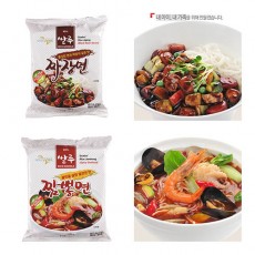 쌀루면 세트상품[짜장면(6BAG)+짬뽕면(6BAG)]