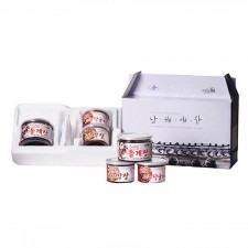 전남완도 저염식 특허간장 남해애찬 행복선물세트3호( 돌게장 500g + 꼬막장 250g + 고추장굴비 250g )(냉장)
