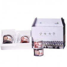 전남완도 저염식 특허간장 남해애찬 감사선물세트2호( 새우장 500g + 고추장굴비 250g )(냉장)