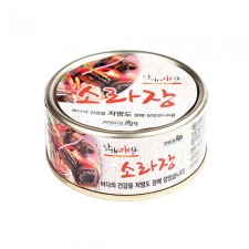 전남완도 저염식 특허간장 남해애찬 소라장캔100g