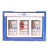 전남완도 저염식 특허간장 남해애찬 알찬선물세트5호(캔)(꼬마전복400g*2개+소라400g)