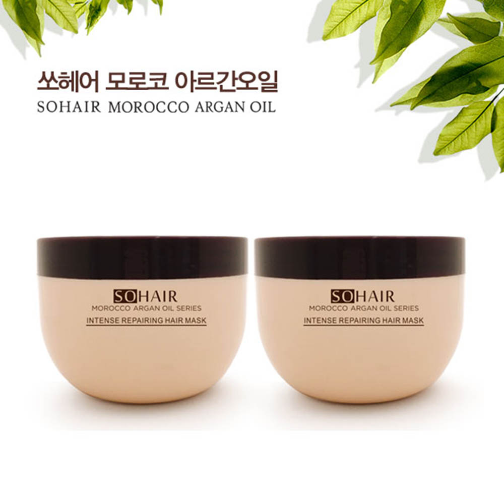 쏘헤어 모로코 아르간 오일 인텐스 리페어링 헤어마스크 300㎖ x 2개 묶음