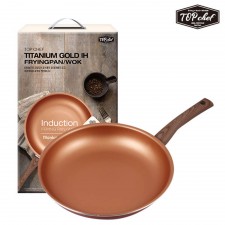 탑셰프 티타늄골드IH후라이팬28cm 1P