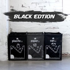 유로파크 크릉이 대용량 분리수거함 3종(블랙)45cm