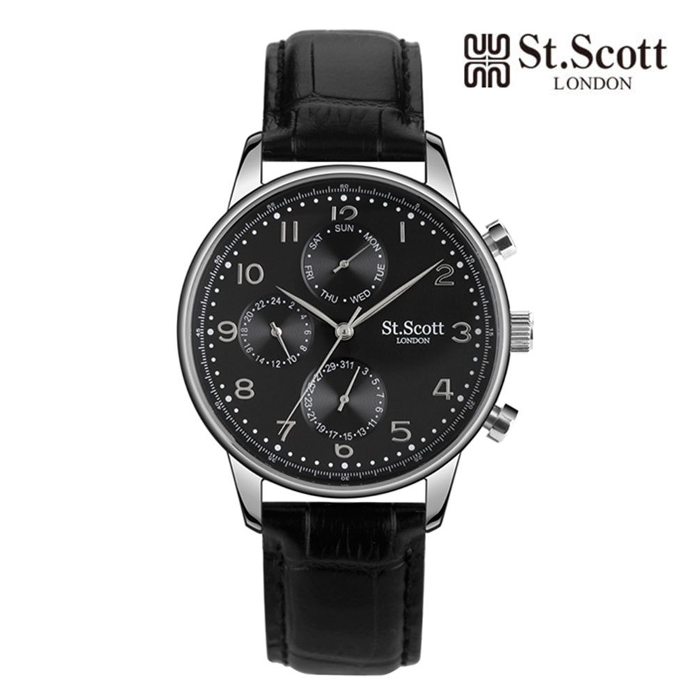 [St.Soott]세인트스코트 남성시계 ST5102L-SBB