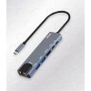 유니콘 C타입 6in1 LAN포트 HDMI 멀티 USB허브 4K 미러링 PD 87W 충전 지원 알루미늄 TCH-L50