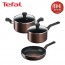 [테팔] 인덕션 초콜릿 티타늄 프로 프라이팬 24cm+냄비 편수 18cm+양수 20cm  TFC-IC4S8P0