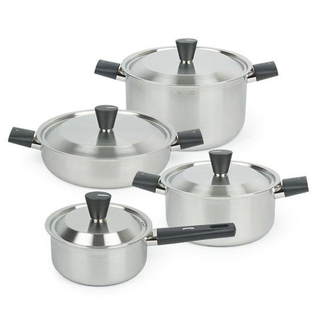 [리빙아트] 디오바코 POSSD 스텐냄비 4종(16cm 편수, 18cm 양수, 24cm 전골, 24cm 양수) IH사용 가능