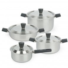 [리빙아트] 디오바코 POSSD 스텐냄비 4종(16cm 편수, 18cm 양수, 24cm 전골, 24cm 양수) IH사용 가능