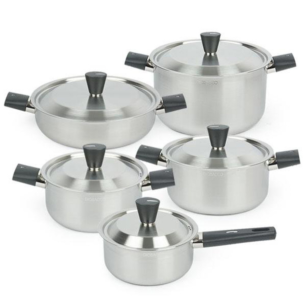 [리빙아트] 디오바코 POSSD 스텐냄비 5종(16cm 편수, 18cm 양수, 20cm 양수, 24cm 전골, 24cm 전골) IH사용 가능
