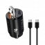 엑스트라 MX470 초고속 PD USB-A 듀얼 차량용 충전기(매립형/블랙)