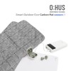 [O;HUS] 오후스 뉴-스마트 아웃도어 겸용 1인용 카본 전기매트 seasonⅡ_그레이+30,000mAh 초대용량 파워뱅크 세트 OHS-CM-009
