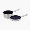 네오플램 엣지팬 스텐 블루 IH 프라이팬 2종세트 (18cm 밀크팬, 20cm 프라이팬)