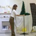 크리스마스 트리 접어서 보관 간편한 설치 콤팩트리 LED전구 234개 그린 180cm