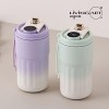 리빙아트 LED 끈 보온병 460ml