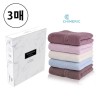 쉬메릭 자카드 기획 세면타올 115g 3매 선물세트(색상랜덤)