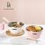 [ 블라썸 하우스 ] 오브제 듀오 이중면기 4P 냉면 라면 비빔밥 그릇 2P+젓가락 2벌세트