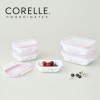 [코렐] 코디네이츠 밀크글라스 밀폐용기 산호세 직사각 5종
