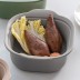 국산 플라이토 실리콘 플래티넘 모락 사각 찜기(중) 그레이 900ml