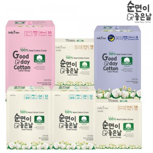 샐리의 법칙 순면이좋은날 중형12p 2팩+대형10p 1팩+오버나이트8p 1팩+롱라이너18p 2팩