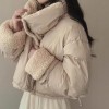 리버서블 양면 숏패딩 겨울 뽀글이 점퍼