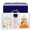 [탑셰프] 스텐롱 핑크솔트 그라인더 천연당380리필 만능한알육수(3종)트레이