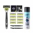[도루코] PACE7 3D그루밍 세트 올리브영 입점모델 (면도기+ 면도날 9입+ 쉐이빙폼 250ml + 눈썹면도기2p)